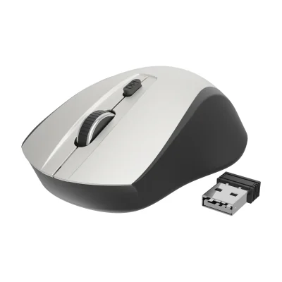 GEMBIRD MUSW-4B-02-BS Gembird Wireless optical mouse MUSW-4B-02-BS 1600 DPI nano USB black-silver