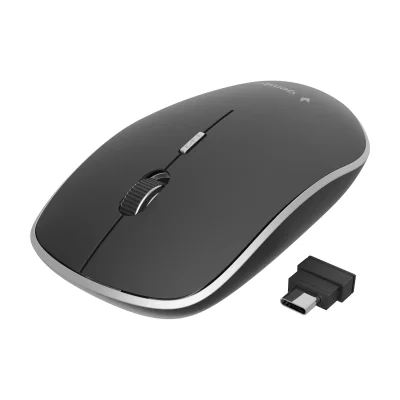 GEMBIRD MUSW-4BSC-01 Silent wireless optical mouse black Type-C receiver