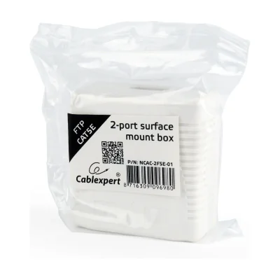 GEMBIRD NCAC-2F5E-01 CAT5E FTP 2-port surface mount box