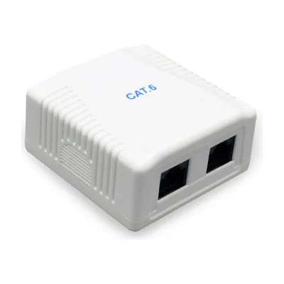 GEMBIRD NCAC-2U6-01 CAT6 UTP 2-port surface mount box