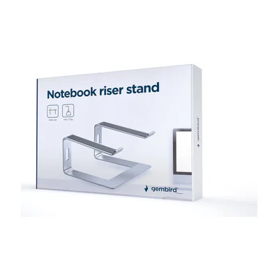GEMBIRD Notebook riser stand silver