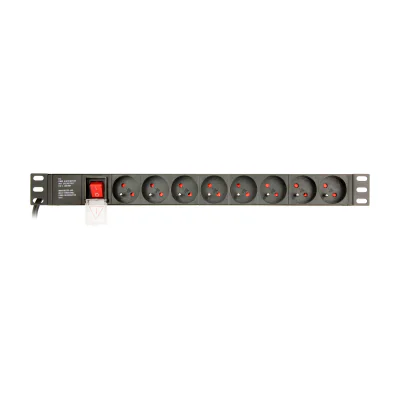 GEMBIRD PDU 8x French socket 1U 16A 3m