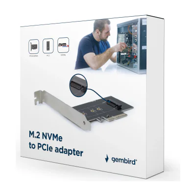 GEMBIRD PEX-M2-01 M.2 SSD adapter PCI-Express add-on card with extra low-profile bracket