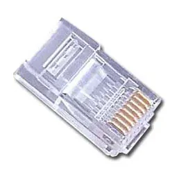 GEMBIRD PLUG3UP6/10 modular LAN plug 6u gold plated - set of 10 pcs. solid cables