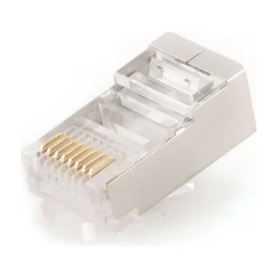 GEMBIRD PLUG5SP/50 Shielded modular plug 30u gold plated 50 pcs solid and stranded