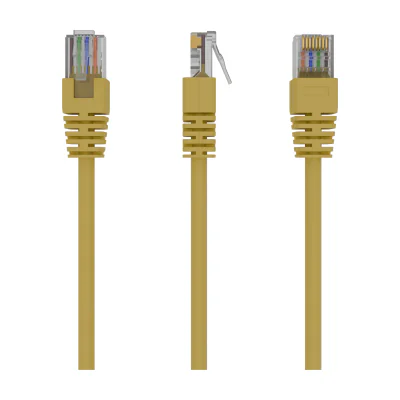 GEMBIRD PP12-1M/Y patchcord RJ45 cat.5e UTP 1m yellow