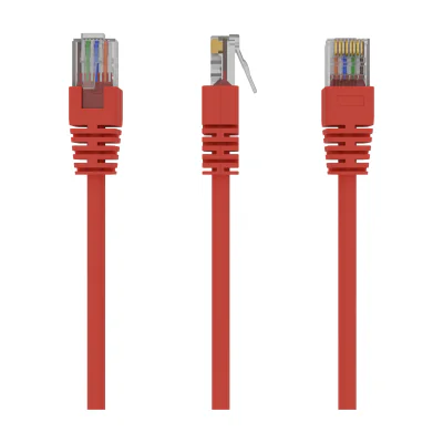 GEMBIRD PP12-3M/R Gembird patchcord RJ45 cat.5e UTP 3m red