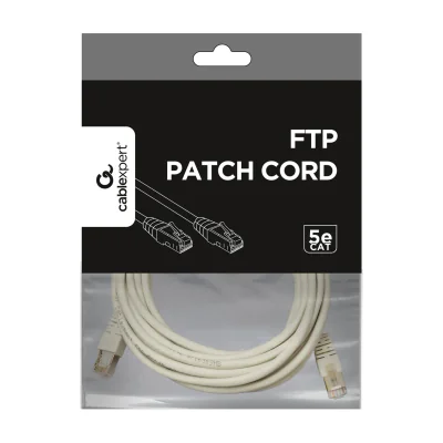 GEMBIRD PP22-5M Gembird patchcord RJ45 cat.5e FTP 5m grey