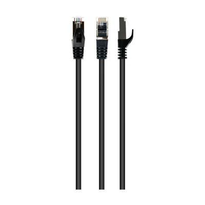GEMBIRD PP6A-LSZHCU-BK-1M patchcord RJ45 cat. 6A SFTP LSZH 1m black