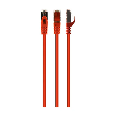 GEMBIRD PP6A-LSZHCU-R-0.5M patchcord RJ45 cat. 6A SFTP LSZH 0.5m red