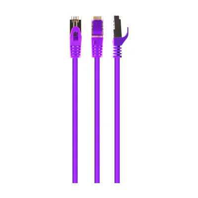 GEMBIRD PP6A-LSZHCU-V-5M patchcord RJ45 cat. 6A SFTP LSZH 5m purple
