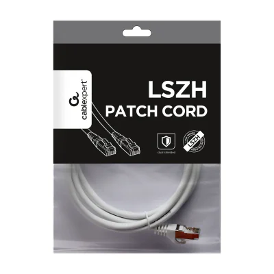 GEMBIRD PP6A-LSZHCU-W-2M patchcord RJ45 cat. 6A SFTP LSZH 2m white
