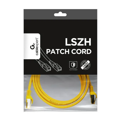 GEMBIRD PP6A-LSZHCU-Y-2M patchcord RJ45 cat. 6A SFTP LSZH 2m yellow