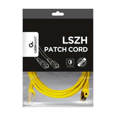 GEMBIRD PP6A-LSZHCU-Y-3M patchcord RJ45 cat. 6A SFTP LSZH 3m yellow
