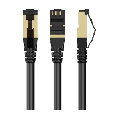 GEMBIRD PP8-LSZHCU-BK-15M S/FTP Cat. 8 LSZH patch cord black 15m
