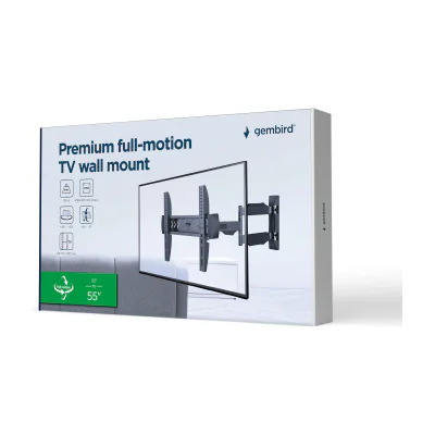 GEMBIRD Premium full-motion TV wall mount 32-55inch 30kg