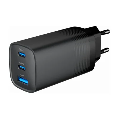 GEMBIRD TA-U2QC3-CAR-02 2port USB fast charger Type-C PD 18W black