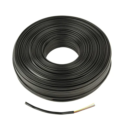 GEMBIRD TC1000S-100M-B Gembird flat telephone cable stranded wire 100m black