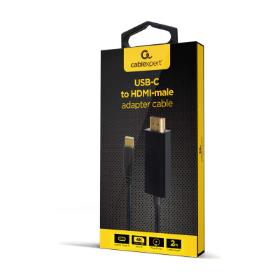 GEMBIRD USB-C to HDMI-male adapter 4K 60Hz 2m black