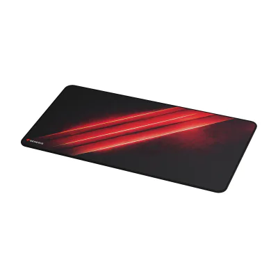 GENESIS Carbon 500 Maxi Flash G2, Black, Red, Image, Fabric, Rubber, Non-slip base, Gaming mouse pad