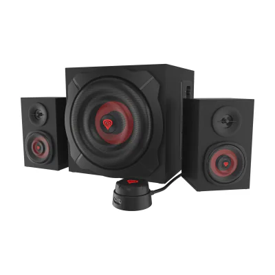 GENESIS Helium 610BT, 2.1 channels, 60 W, PC/Laptop, Black, Red, Wood, Wired