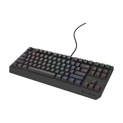GENESIS Thor 230 TKL Lite, Wired, USB, Mechanical, QWERTY, RGB LED, Black
