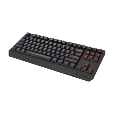 GENESIS Thor 230 TKL, Wired & Wireless, USB + RF Wireless + Bluetooth, Mechanical, QWERTY, RGB LED, Grey