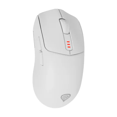 GENESIS Zircon 500, Right-hand, Optical, RF Wireless + Bluetooth + USB Type-C, 10000 DPI, 4600 fps, White