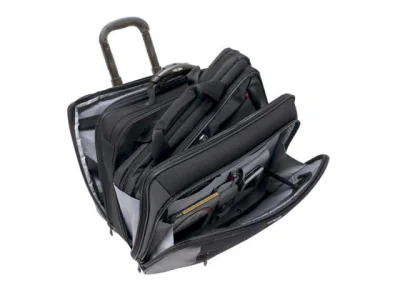 GENTI si RUCSACURI voiaj Wenger Potomac 17 inch Double Gusset Wheeled Computer, Black "600661"