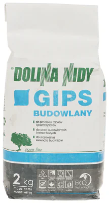 Ghips de construcții DOLINA NIDY GIPS-B-2/DN, pungă 2 kg