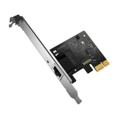 Gigabit PCIe Network Adapter SPEED: 1 Gbps SPEC: 1×RJ45,  Full-Height Bracket/Low-Profile Bracket FEATURE: Multi-Speed Compatibility, Wake on LAN, Flow Control