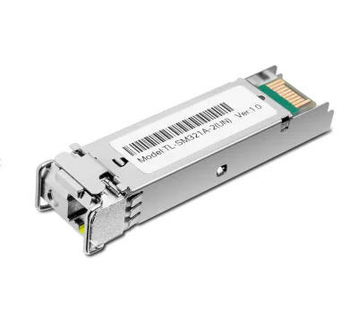 "Gigabit Single-Mode WDM Bi-Directional SFP Module SPEC: LC Connector, TX:1550nm/RX:1310nm, Single-mode, 2 km"