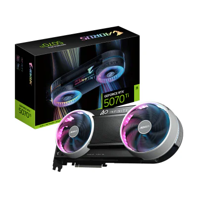 GIGABYTE AORUS GeForce RTX 5070 Ti INFINITY 16G Graphics Card, GeForce RTX 5070 Ti, 16 GB, GDDR7, 256 bit, 7680 x 4320 pixels, PCI Express x16 5.0