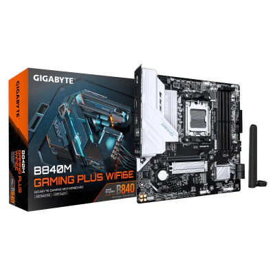 Placa de baza Gigabyte B840M Gaming Plus WiFi6E, Socket AM5, DDR5, Micro-ATX
