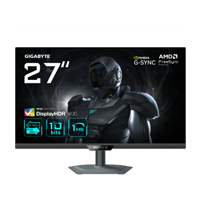 GIGABYTE G27U 27” 4K UHD Gaming Monitor - Dual Mode (4K 160Hz or FHD 320Hz), 3840 x 2160, 1ms, 350 cd/m², FreeSync Premium, DisplayHDR400, HDMI 2.1, Displayport 1.4, 68.6 cm (27"), 3840 x 2160 pixels, 4K Ultra HD, LED, 1 ms, Black