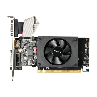 GIGABYTE GV-N710D3-2GL, GeForce GT 710, 2 GB, GDDR3, 64 bit, 4096 x 2160 pixels, PCI Express 2.0