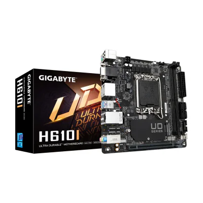 GIGABYTE H610I Motherboard - Supports Intel Core 14th CPUs, 4+1+1 Hybrid Digital VRM, up to 5600MHz DDR5, 1xPCIe 3.0 M.2, GbE LAN, USB 3.2 Gen 1, Intel, LGA 1700, Intel® Celeron®, Intel® Core™ i3, Intel® Core™ i5, Intel® Core™ i7, Intel® Core™ i9, Intel Pentium G, LGA 1700, 64 GB, DDR5-SDRAM