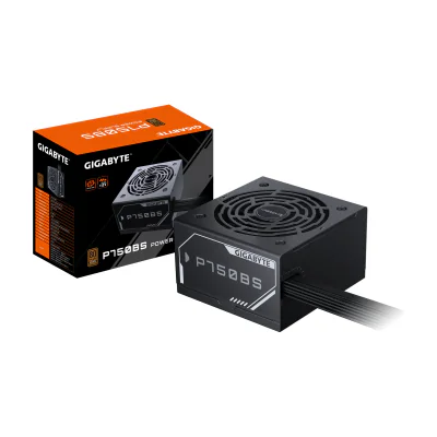 GIGABYTE P750BS Power Supply - PCI-E 6+2 Pin x 4, 80 PLUS Bronze, 120mm Fan, ATX compatible, EU Plug, 750 W, 200 - 240 V, 50/60 Hz, 6 A, Active, 100 W