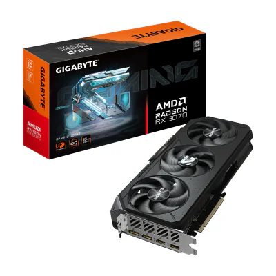 GIGABYTE Radeon RX 9070 GAMING OC 16G Graphics Card, Radeon RX 9070, 16 GB, GDDR6, 256 bit, 7680 x 4320 pixels, PCI Express 5.0