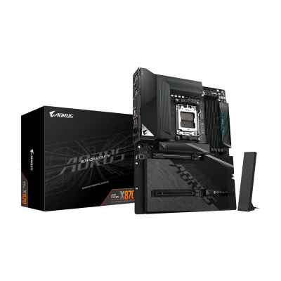 GIGABYTE X870 AORUS STEALTH Motherboard - Supports AMD Ryzen 9000 CPUs, 16+2+2 Phases Digital VRM, up to 8200Hz DDR5 (OC), 2xPCIe 5.0 + 2xPCIe 4.0, Wi-Fi 7, 5 GbE LAN, USB 4, AMD, Socket AM5, AMD Ryzen 7000 Series, AMD Ryzen 8000 Series, AMD Ryzen 9000 Series, Socket AM5, DDR5-SDRAM, 256 GB
