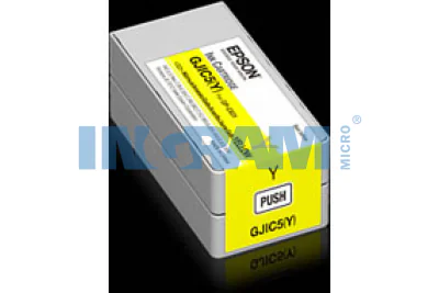 Epson GJIC5(Y): Ink cartridge for ColorWorks C831 (Yellow) (MOQ=10), Yellow, Pigment-based ink, 32.5 ml, 1 pc(s)