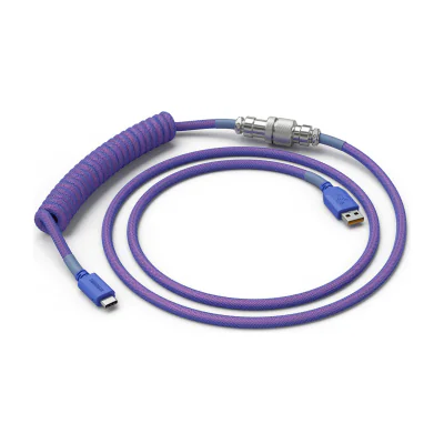 Glorious Gaming Coiled, Violet, 1.37 m, 1 pc(s), Glorious PC Gaming Race, Braided, USB Type-A, USB Type-C