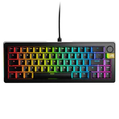 Glorious Tastatura mecanica GMMK 3 PRO HE 65% Prebuilt, USB-C, Fox HE Switches, US layout, 66 taste, Negru "GLO-KB-GMMK3-PRO-65-PB-HE-W-BLK-US"