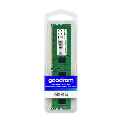 Goodram GR3200D464L22/16G, 16 GB, 1 x 16 GB, DDR4, 3200 MHz, 288-pin DIMM