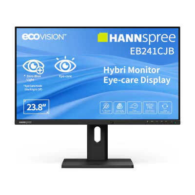 Hannspree Hybri Monitor EB241CJB, 60.5 cm (23.8"), 1920 x 1080 pixels, Full HD, LCD, 6 ms, Black