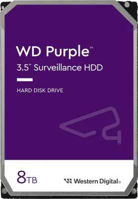 Hard disk CCTV WD HDD Surveillance WD Purple, 8TB, SATA III