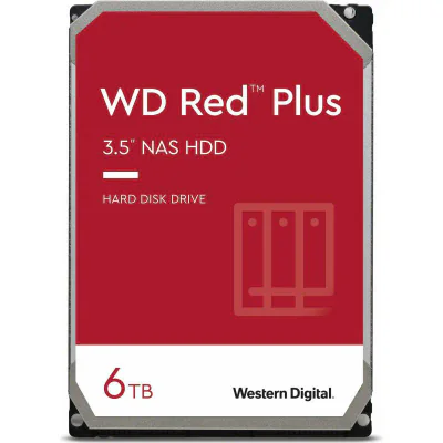 Hard disk NAS WD HDD NAS WD Red Plus, 6TB, SATA III