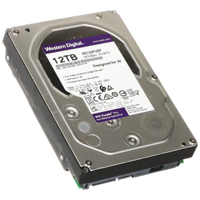 Hard disk pentru DVR Western Digital HDD-WD122PURP, 12 TB, 24/7