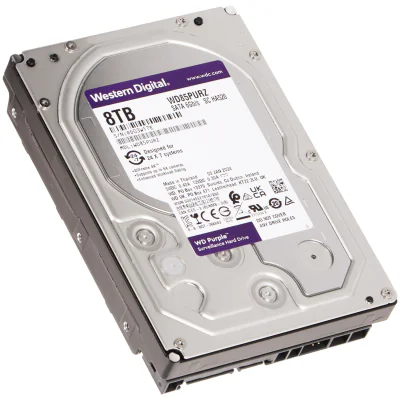 Hard disk pentru DVR Western Digital HDD-WD85PURZ, 8 TB, 24/7