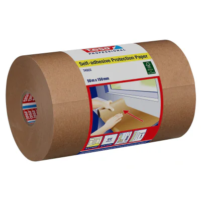 Hârtie de protecție autoadezivă TESA PROTECTION-PAPER/50X150, 50 m, lățime 150 mm